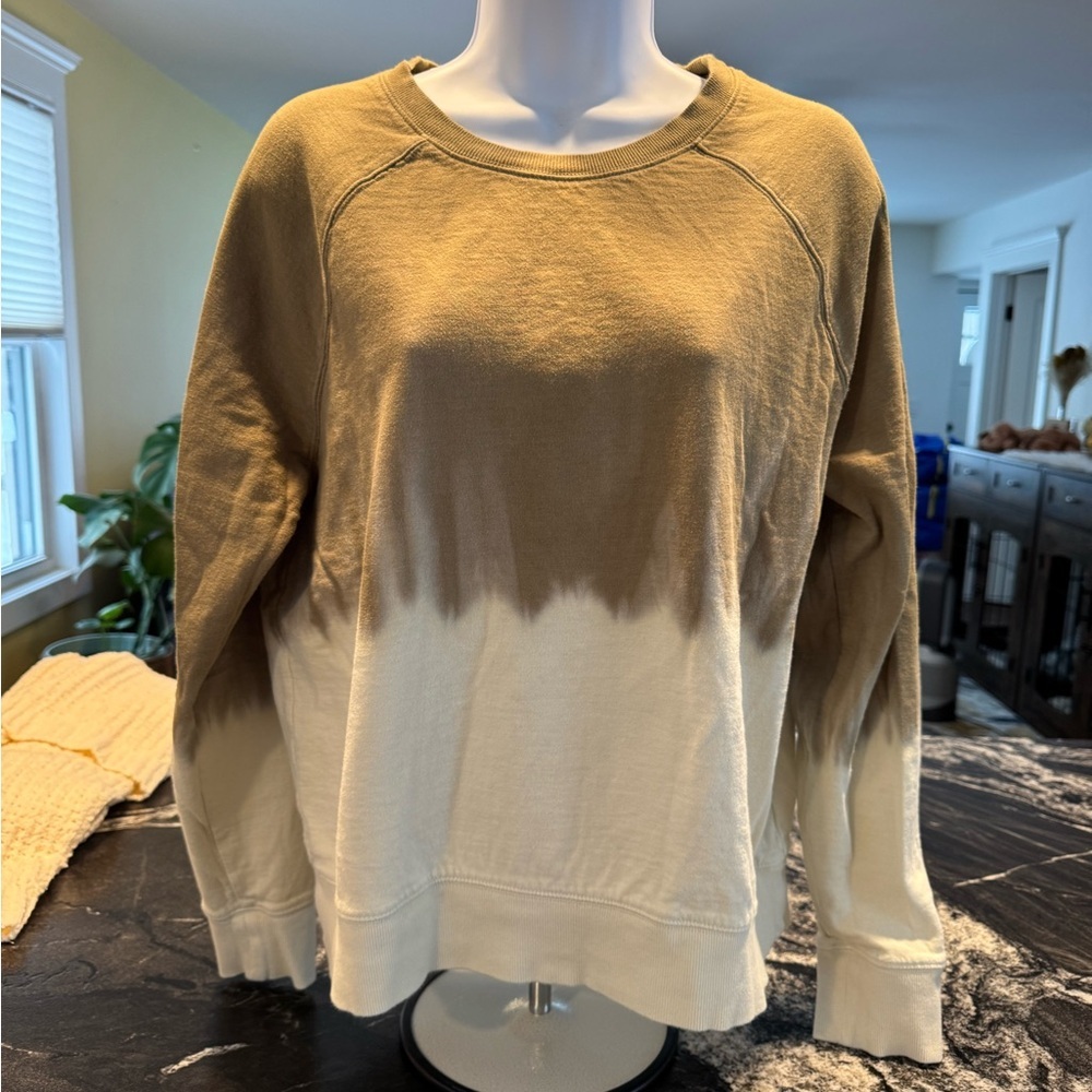 Athleta sundown dip dye sweatshirt size M